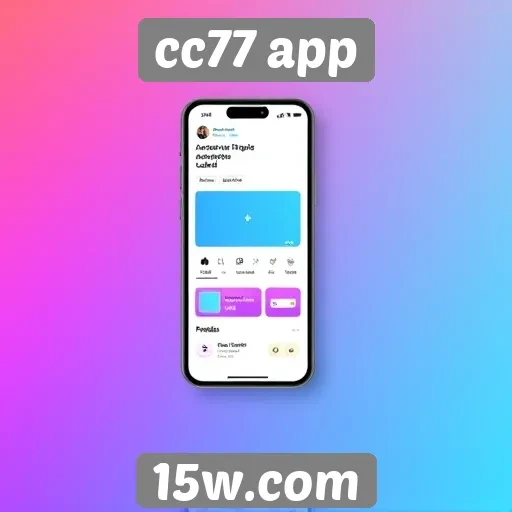 Evolução do design do site cc77 app